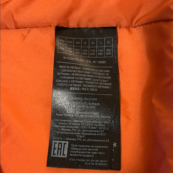 Burton Women's XS Kaylo Gore-Tex Orange Hooded Snow Jacket - Picture 10 of 16